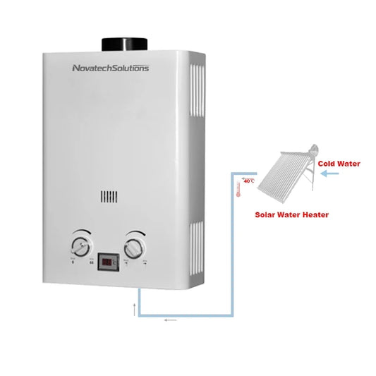 NovatechSolutions Instant Gas Water Heater with Backup Hot Water System