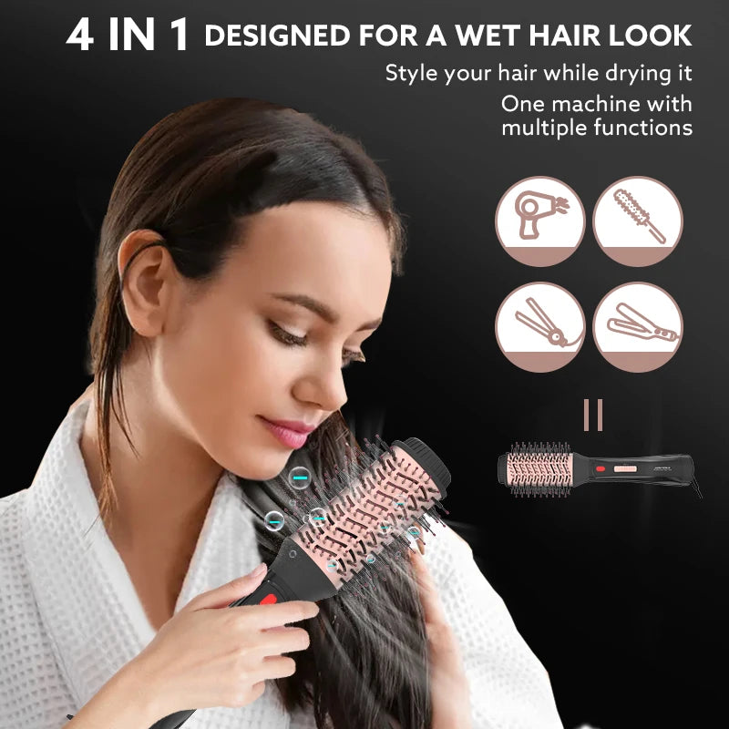 NovatechSolutions Ionic 110,000 RPM Hair Dryer & Straightener Brush