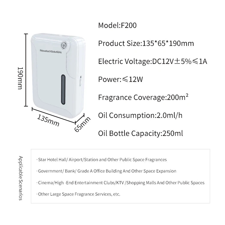NovatechSolutions WiFi App Control Wall-Mounted Aroma Diffuser